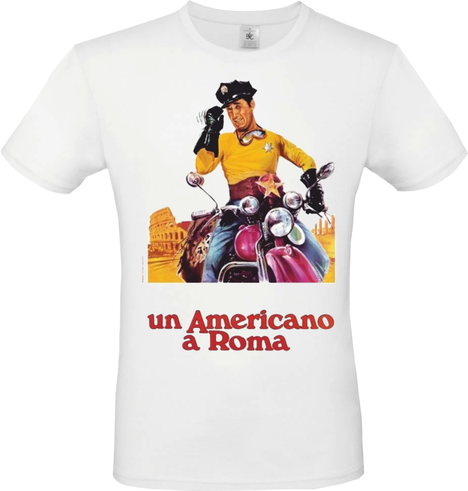 MAGLIETTA DA UOMO 100% COTONE BIANCO E COTONE FIAMMATO: L'AMERICAN