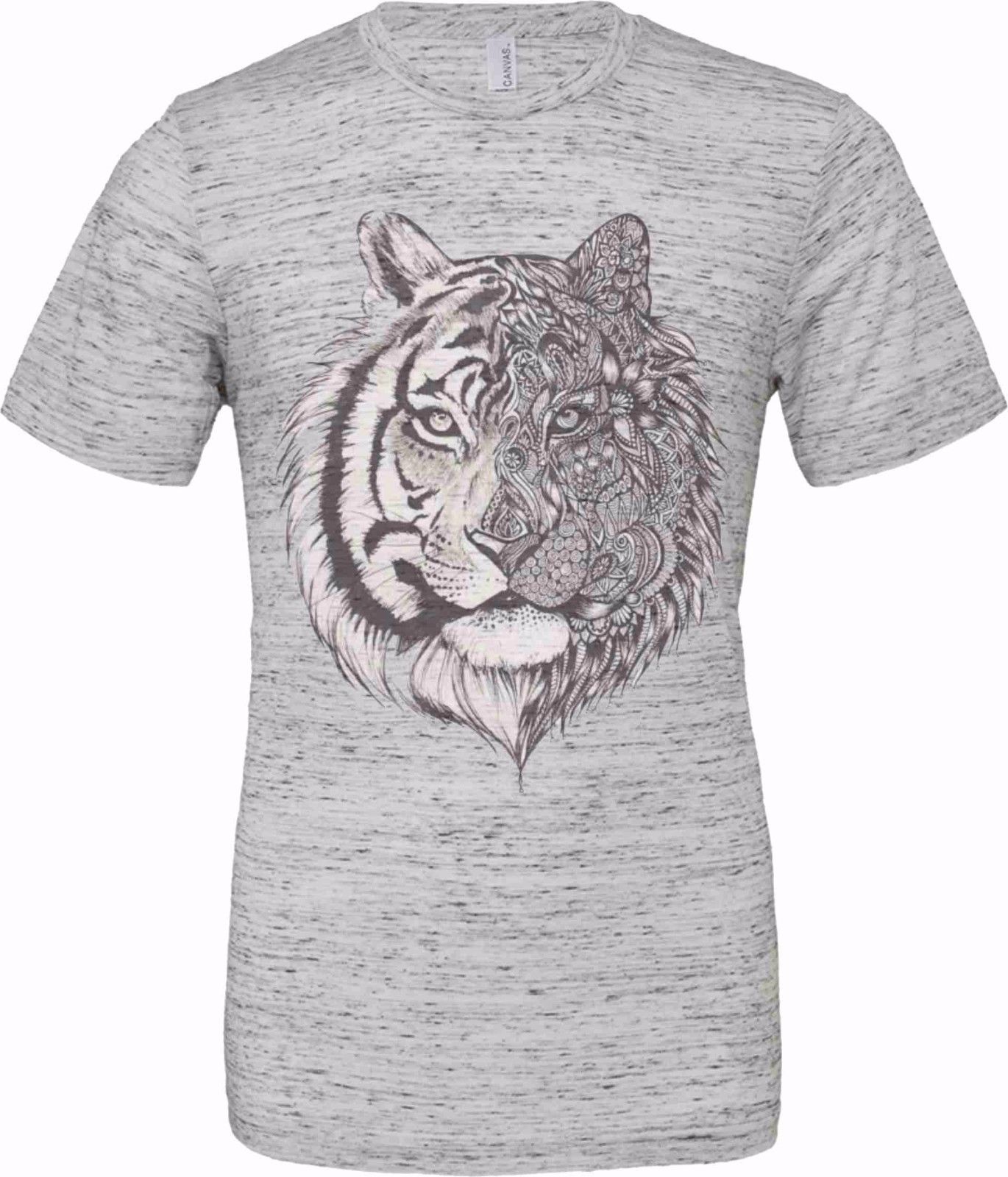 T-shirt unisex Poly-Cotton EFFETTO MARMO con stampa titolo: TIGER