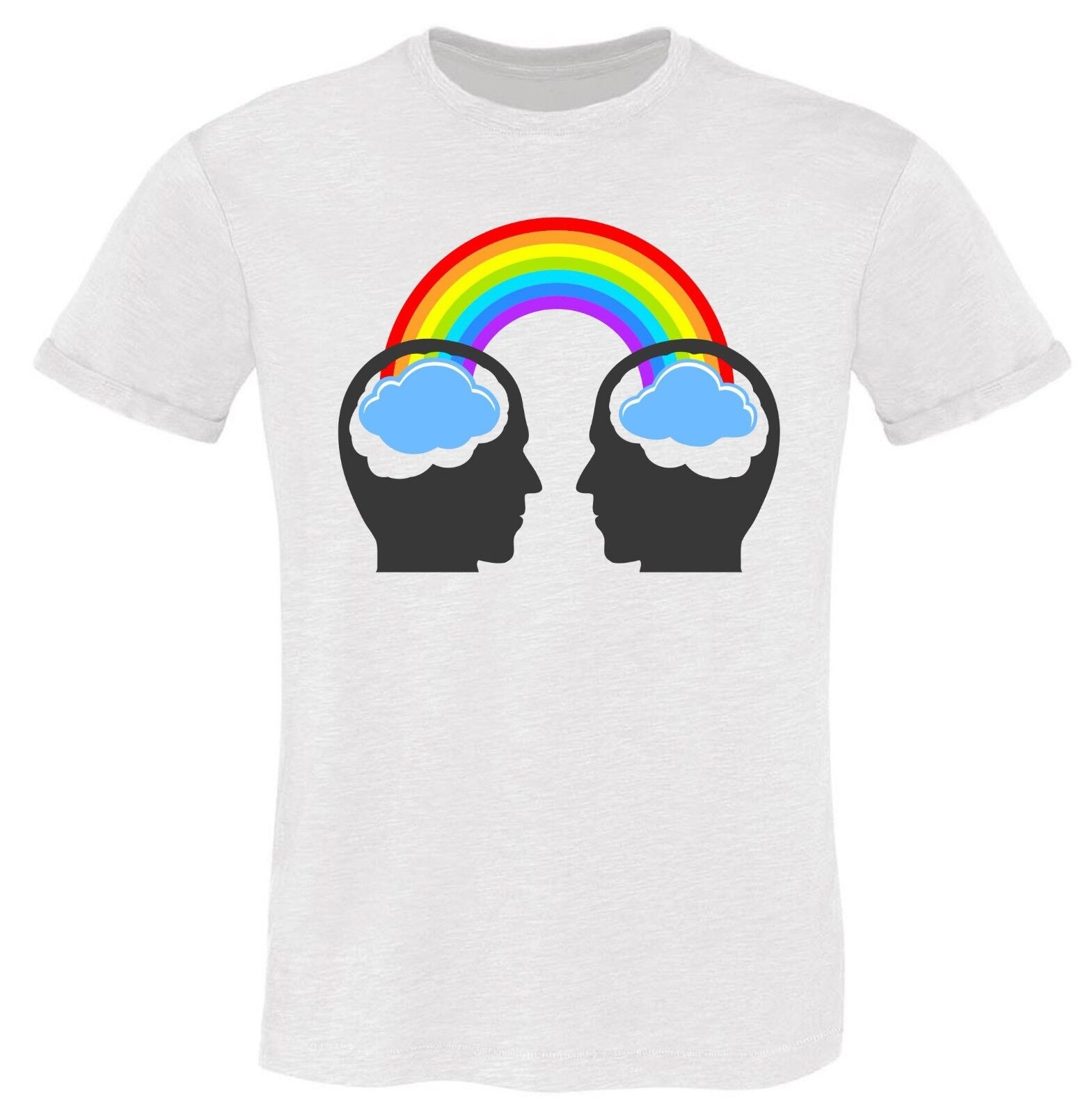 MAGLIETTE FIAMMATE MADE IN ITALY DA UOMO: STOP HOMOPHOBIA ARCOBALENO