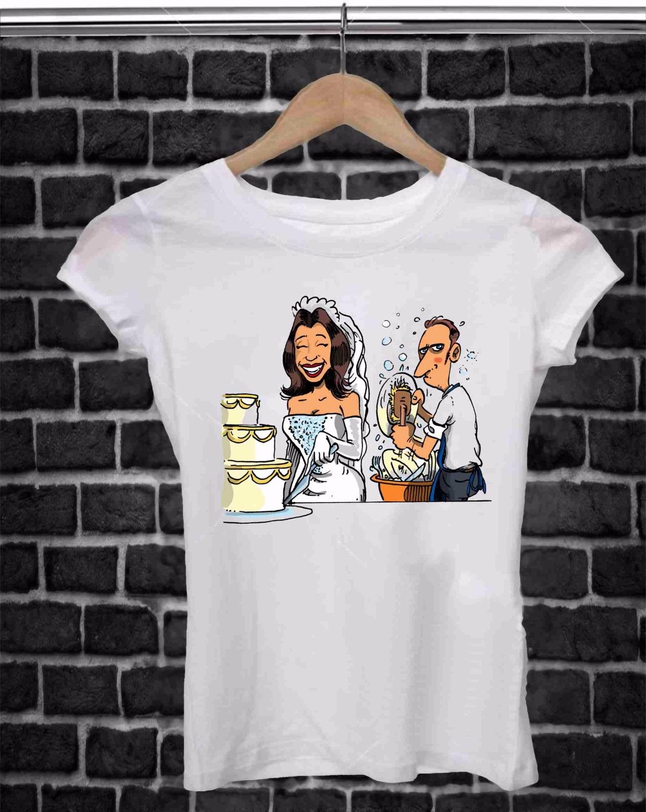 MAGLIETTA IN 100% COTONE UOMO/DONNA PER MATRIMONI: ZERBINO