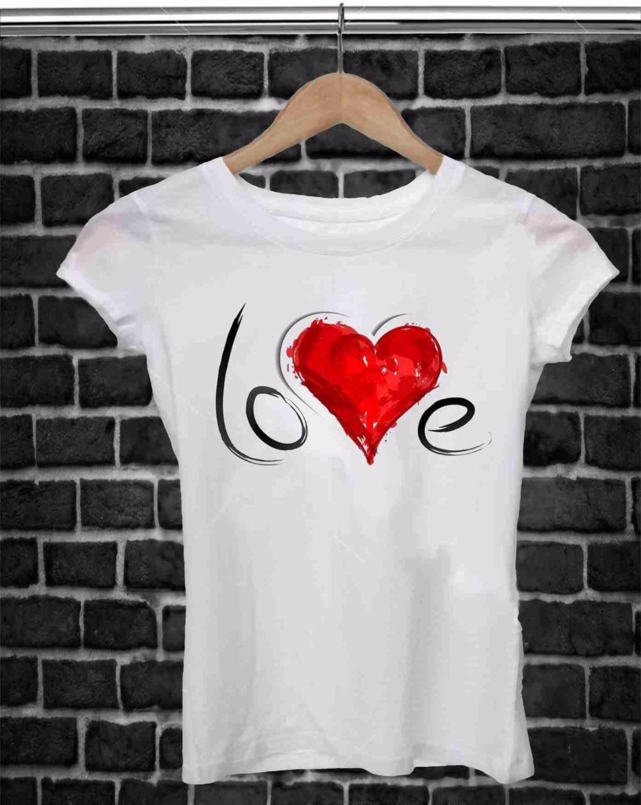 MAGLIETTA PER SAN VALENTINO UOMO/DONNA FRASE: LOVE 123