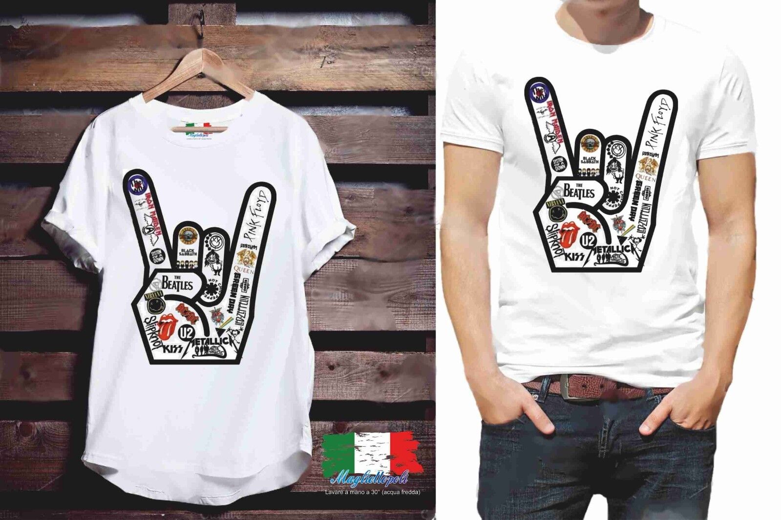 MAGLIETTA DA UOMO: COTONE FIAMMATO - COTONE CLASSICO FUCK