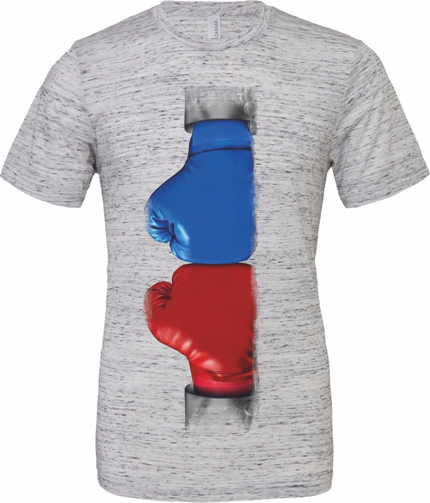 T-shirt unisex Poly-Cotton EFFETTO MARMO con stampa :BOXE