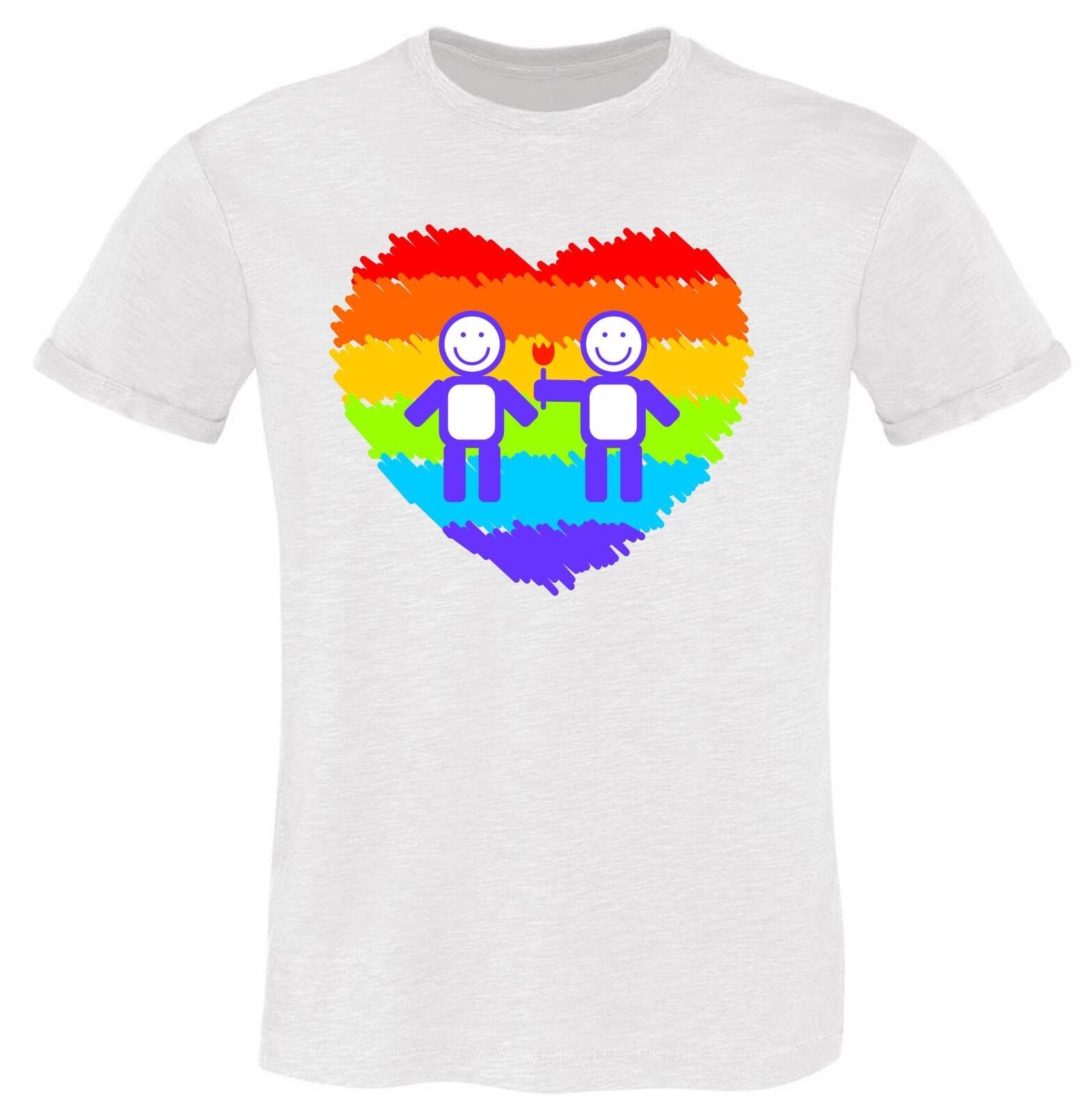 MAGLIETTE FIAMMATE MADE IN ITALY DA UOMO: STOP HOMOPHOBIA LOVE