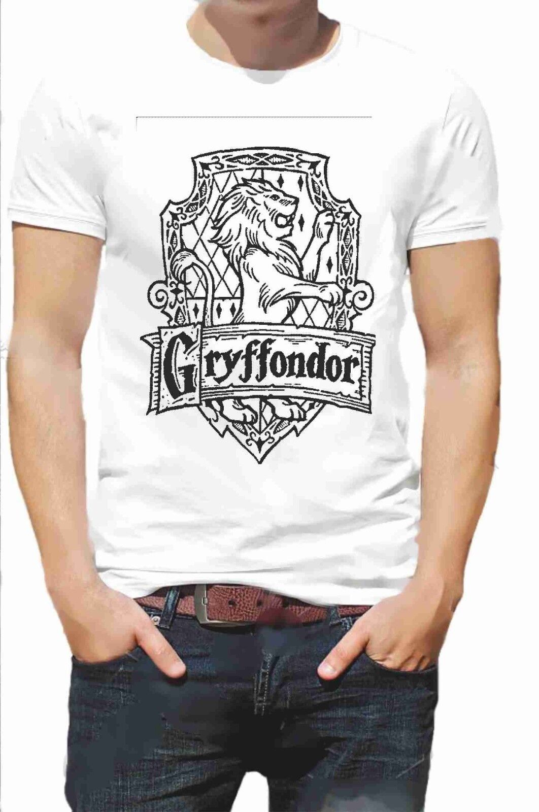 MAGLIETTA DA UOMO 100% COTONE BIANCO E COTONE FIAMMATO: GRIFF