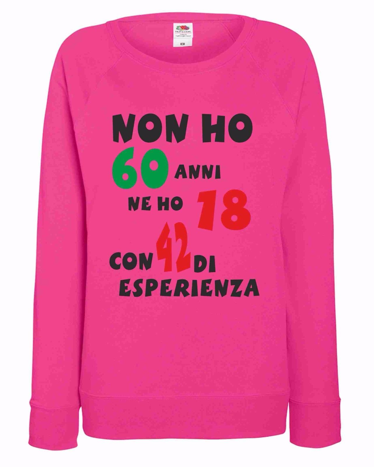 FELPA FUXSIA DONNA  FRUIT OF THE LOOM: NON HO..