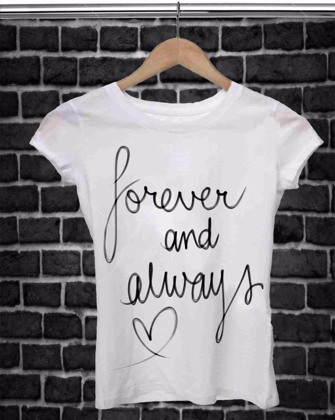 MAGLIETTA PER SAN VALENTINO UOMO/DONNA FRASE: FOREVER