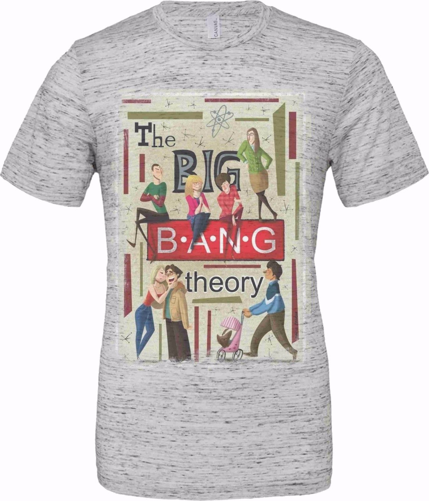 T-shirt unisex Poly-Cotton EFFETTO MARMO con stampa NER titolo: BIG