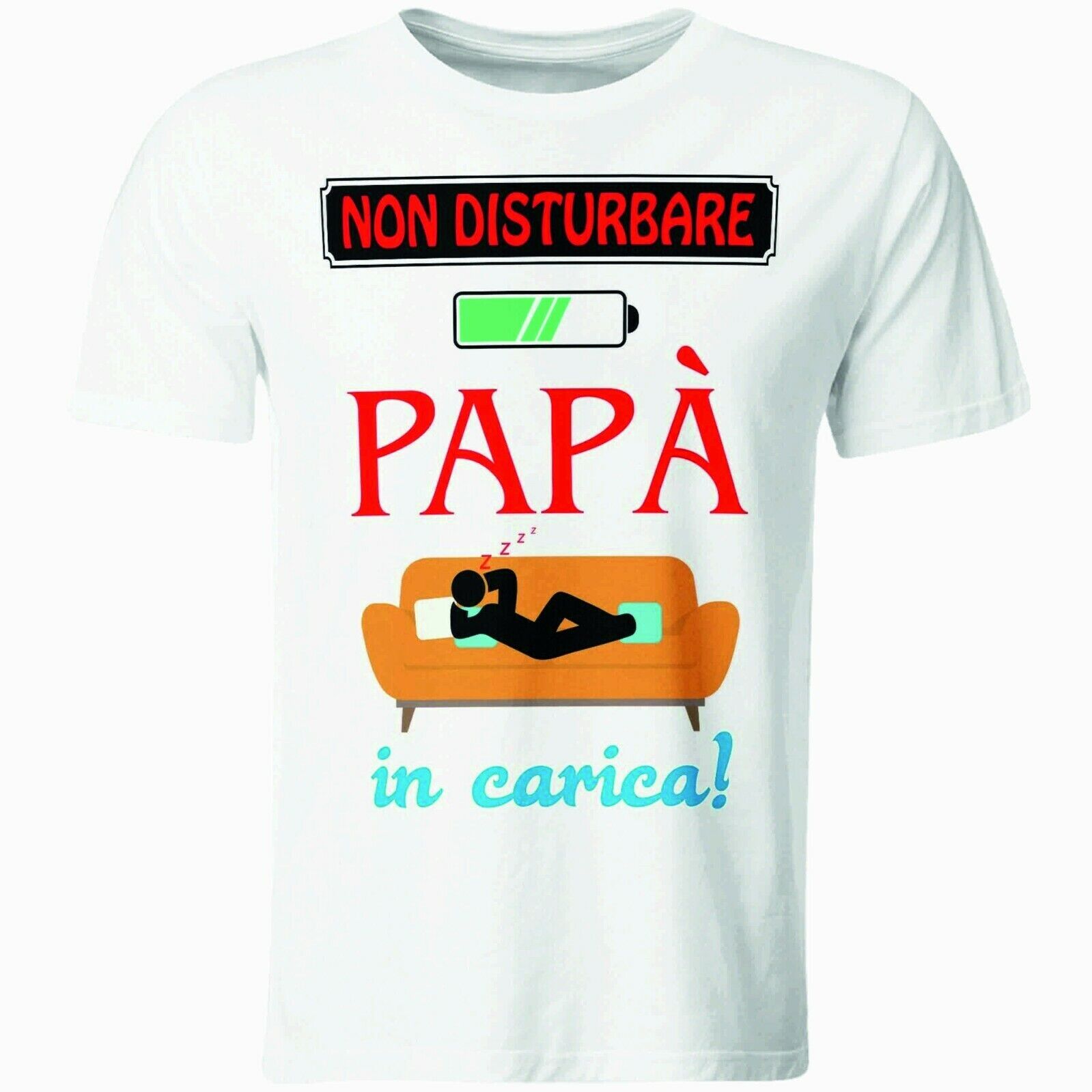 MAGLIETTA  IDEA REGALO PER LA FESTA DEL PAPA': non disturbare