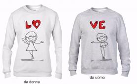 KIT 2 FELPE UNA DA UOMO UNA DONNA: