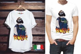 MAGLIETTA DA UOMO: COTONE FIAMMATO