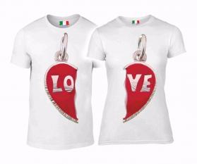 DUE MAGLIETTE YOU & ME - LOVE  CUOR