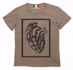 MAGLIETTA VINTAGE STAMPA: cuore b