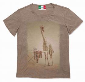 MAGLIETTA VINTAGE STAMPA: GIRAFFA