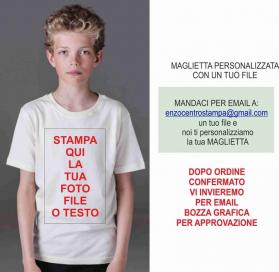 Maglietta bianca personalizzata con