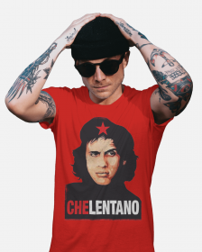 Maglietta unisex di colore rosso co