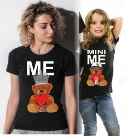 KIT DUE MAGLIETTE NERE  - MADRE E F