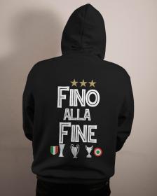 Felpa Nera con Cappuccio e Marsupio