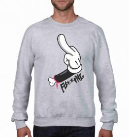 FELPA  DA UOMO FASHION GIROCOLLO FU