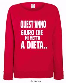 FELPA ROSSA FRUIT OF THE LOOM PER I