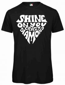 MAGLIETTA NERA  STAMPA: SHINE