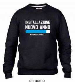 FELPA DA UOMO FASHION GIROCOLLO CON
