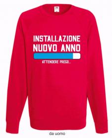 FELPA ROSSA FRUIT OF THE LOOM PER I