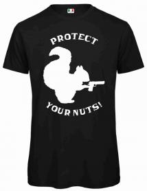 MAGLIETTA NERA  STAMPA: PROTECT