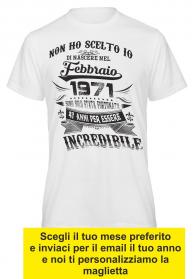 MAGLIETTA UOMO/DONNA PER COMPLEANN