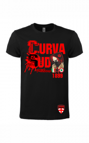 Maglietta blackred con stampa Curva