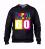 FELPA  DA UOMO FASHION GIROCOLLO CON STAMPA: HAPPY