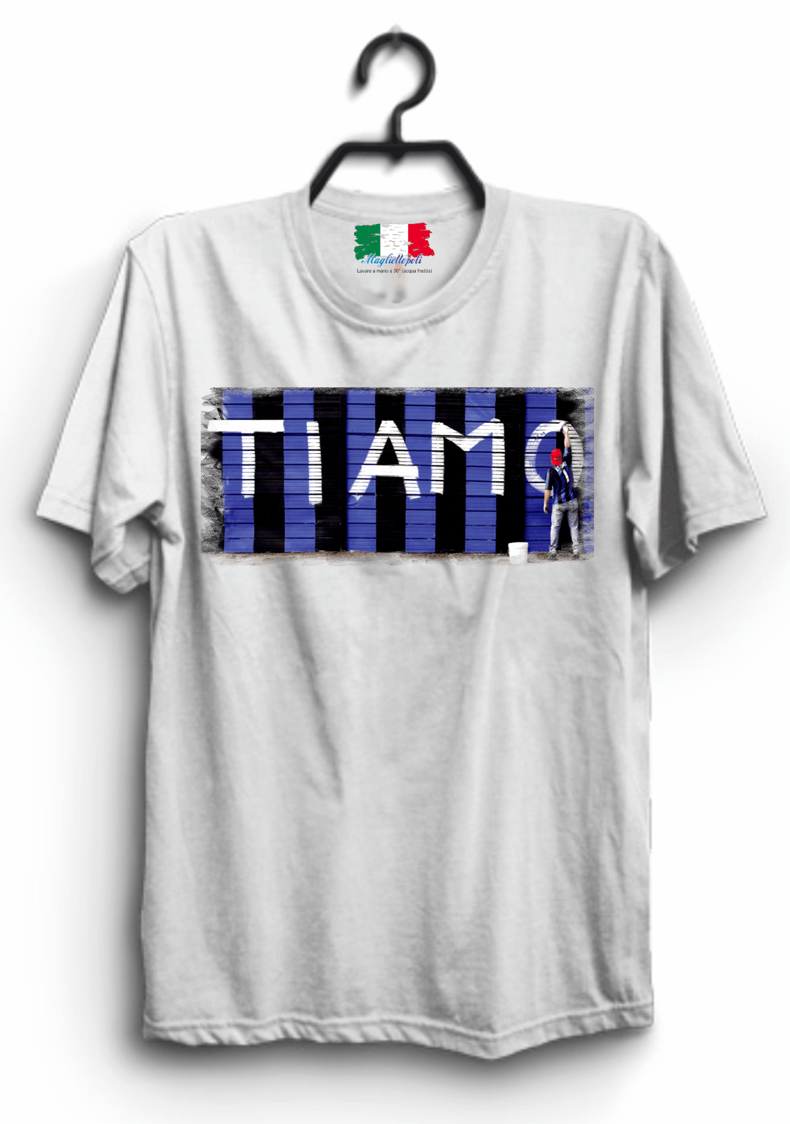 MAGLIETTA UOMO/DONNA MADE IN ITALY PER IL TIFOSO DI CALCIO: TI AMO