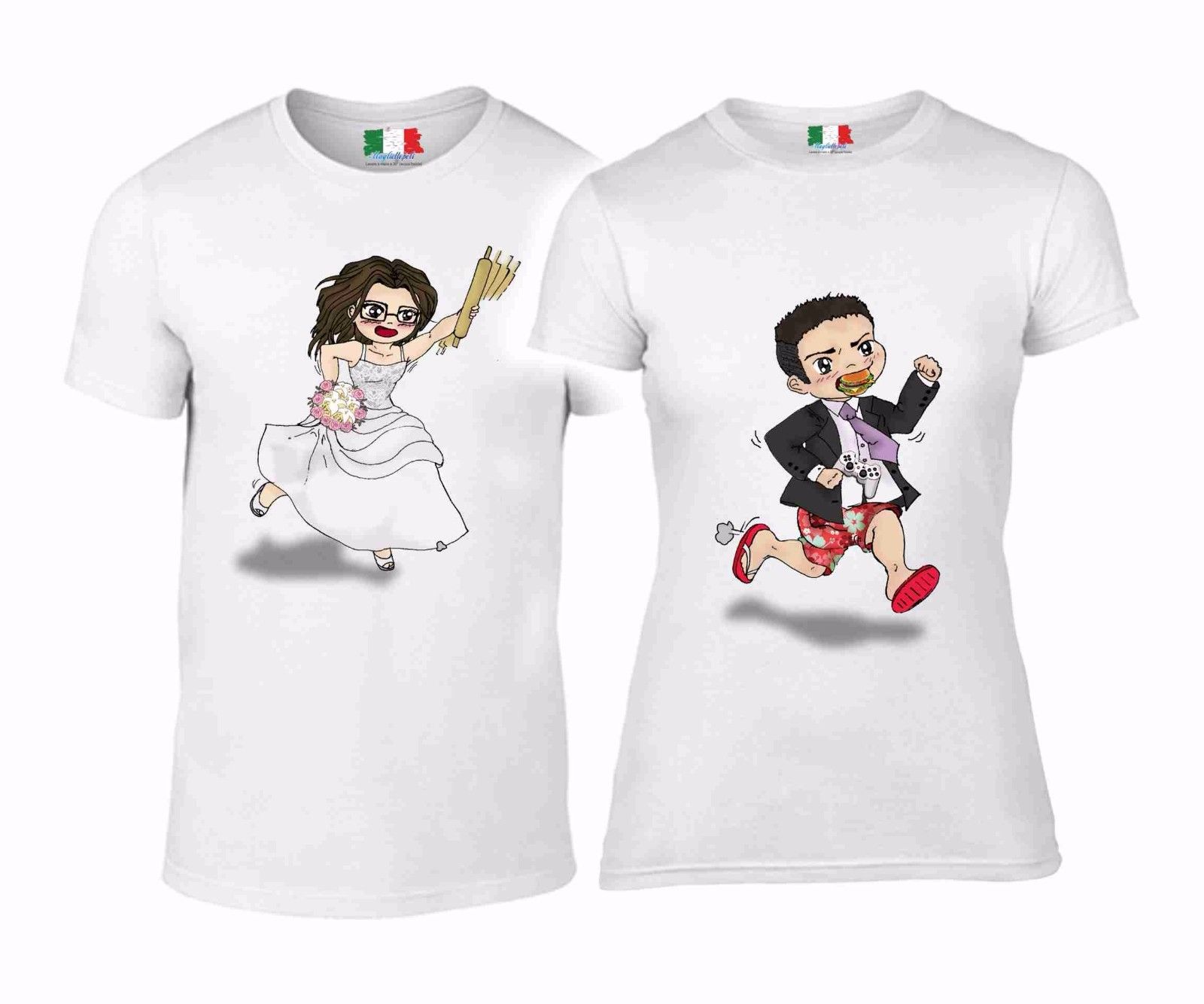 DUE MAGLIETTE YOU & ME - LOVE  SE TI PRENDO