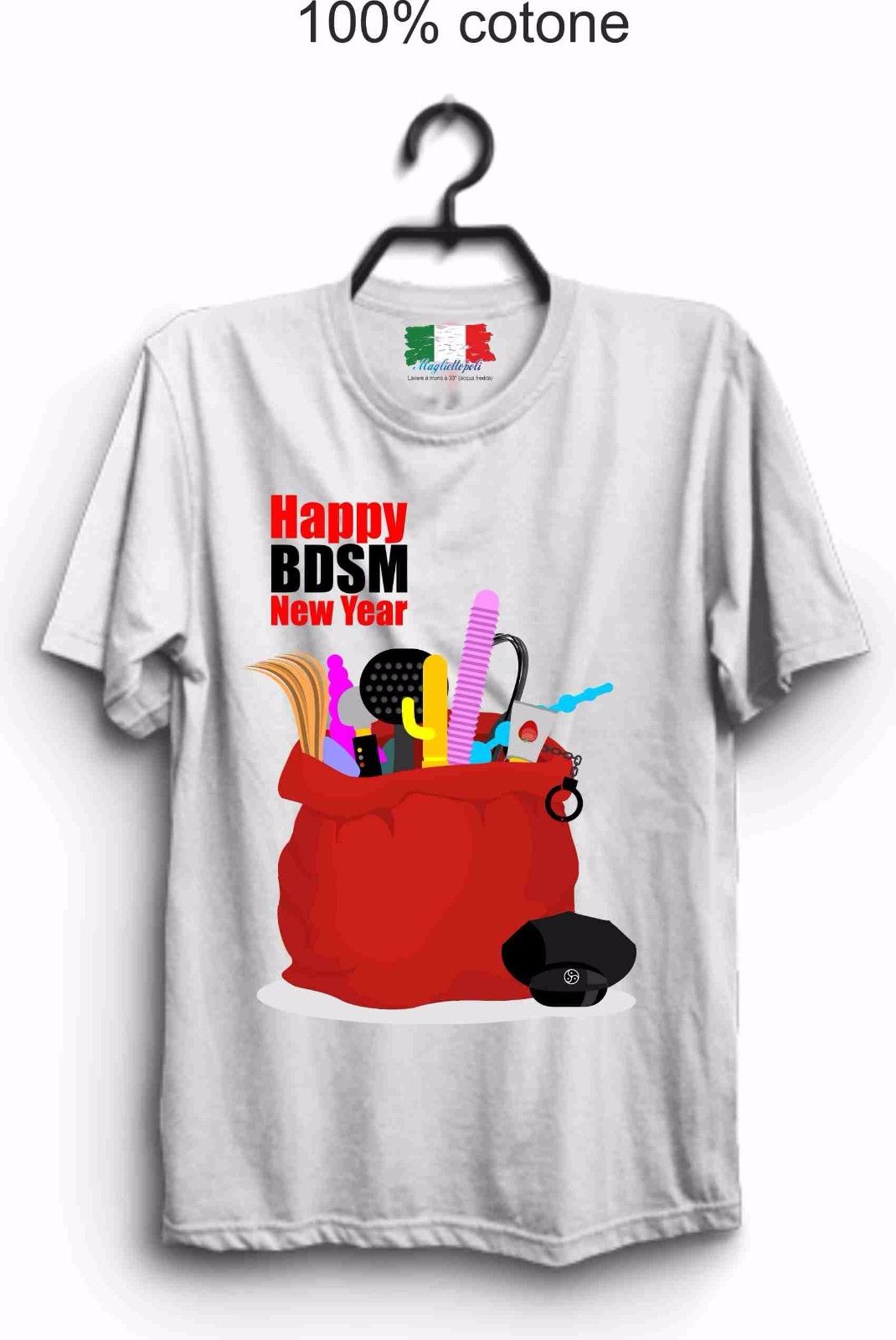 MAGLIETTA SEXY  DA UOMO IN 100% COTONE - COTONE FIAMMATO: BDSM