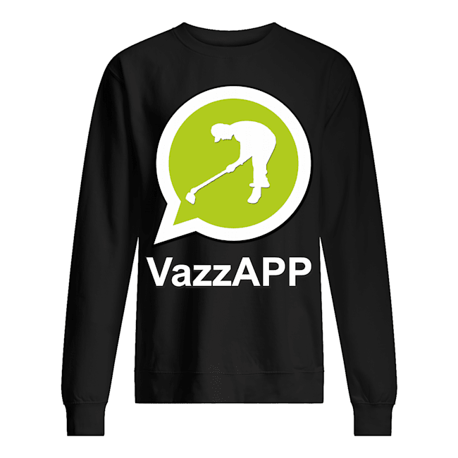 Felpa paricollo unisex con stampa wazzapp