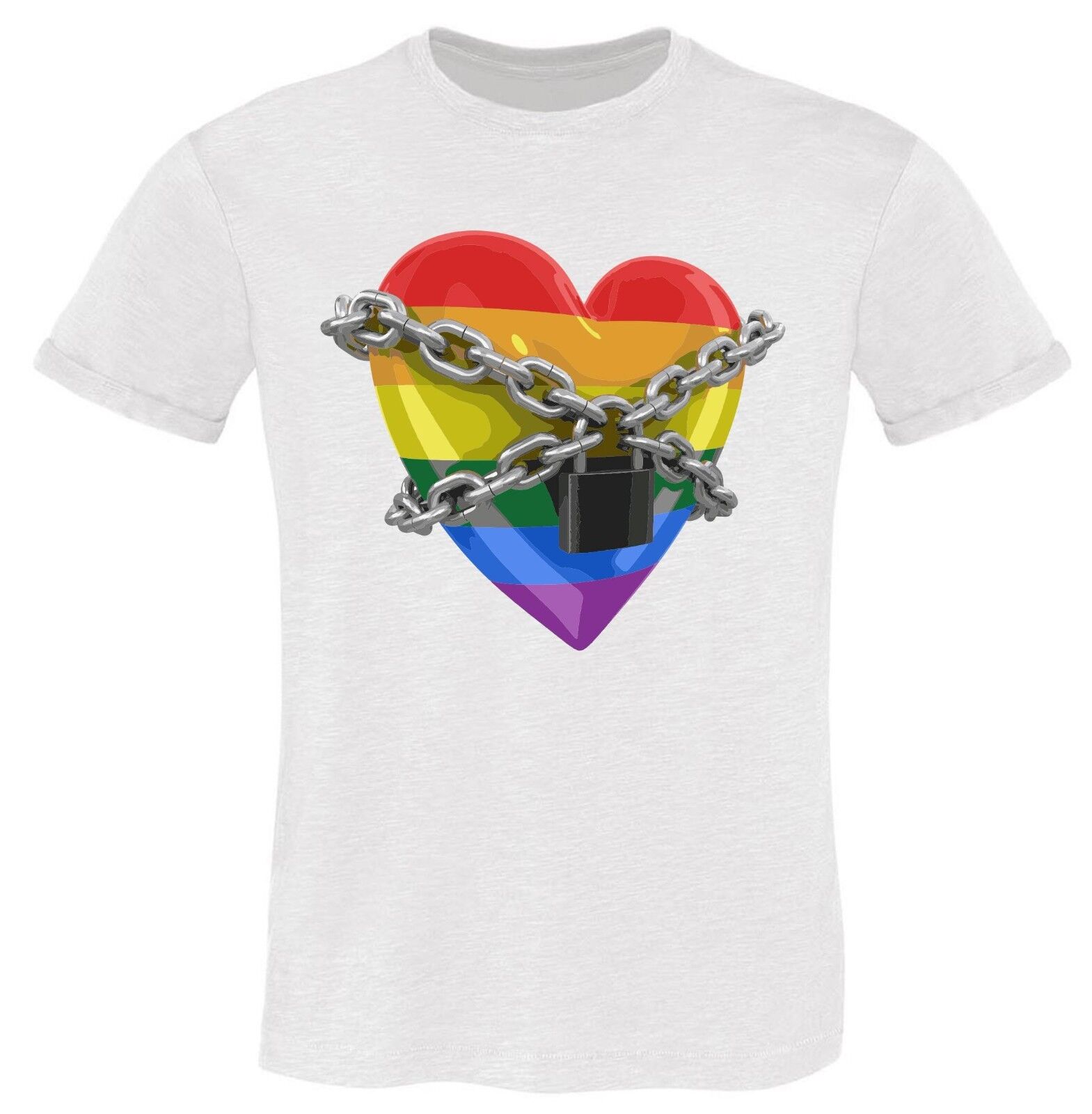 MAGLIETTE FIAMMATE MADE IN ITALY DA UOMO: STOP HOMOPHOBIA CUORE