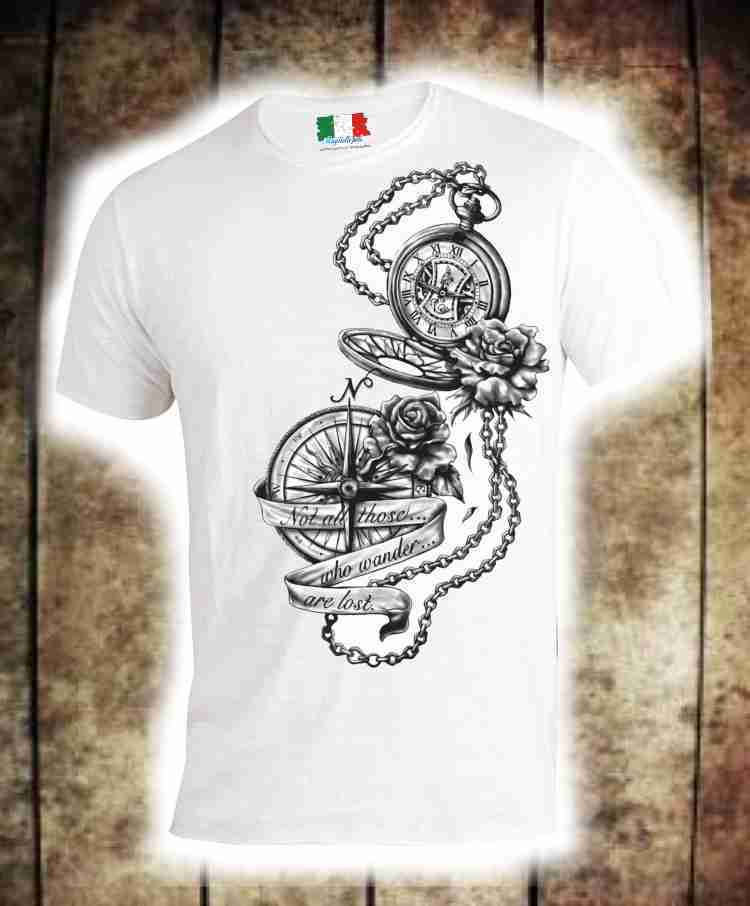 MAGLIETTA COTONE FIAMMATO OROLOGIO