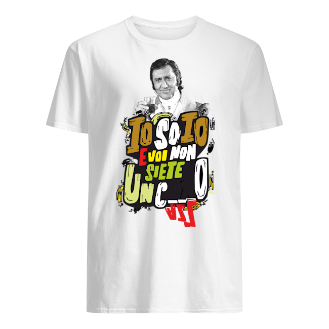 Magliette cult in cotone organico naturale con stampa io so io e voi..