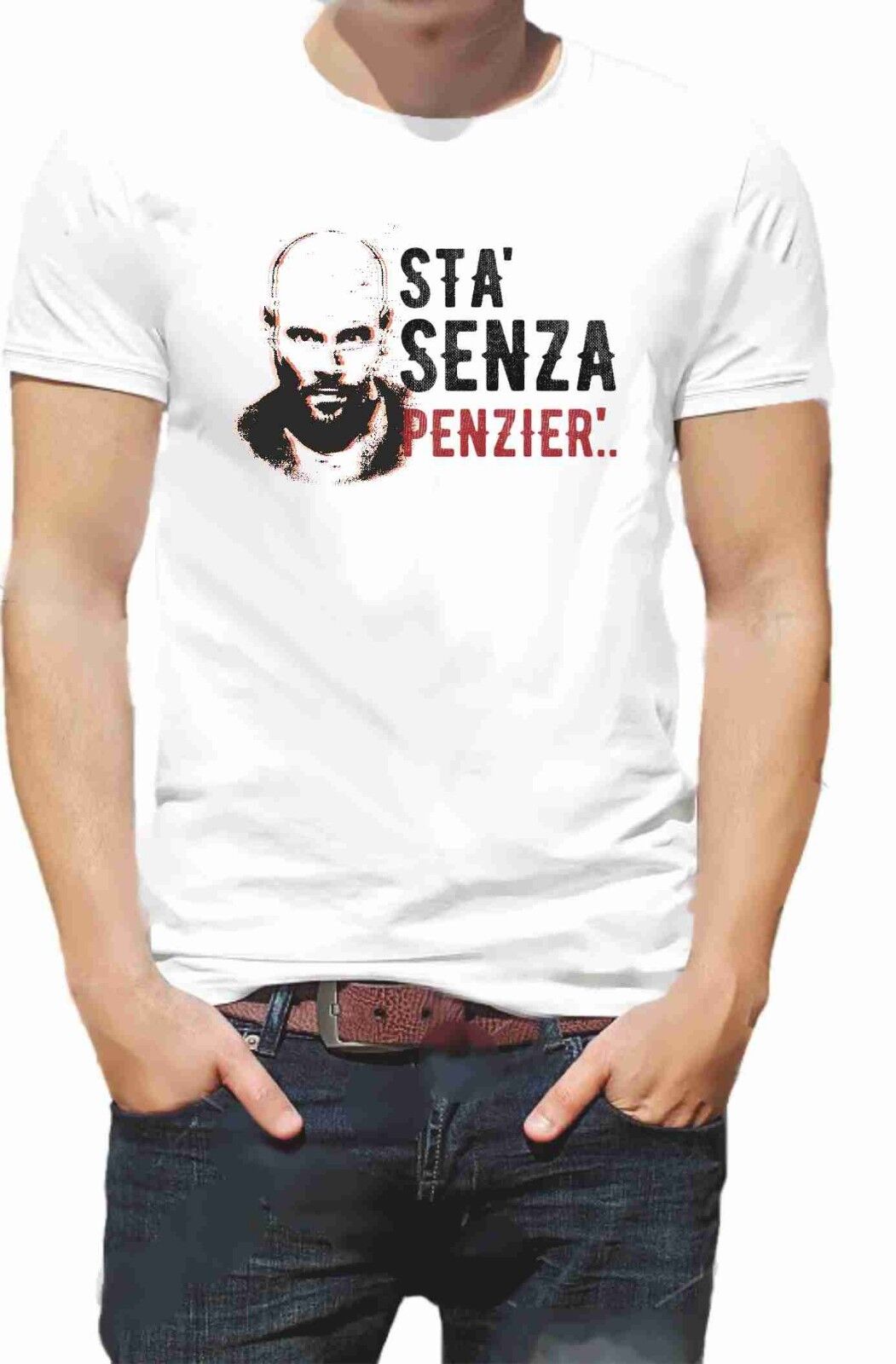 MAGLIETTA DA UOMO: COTONE FIAMMATO - COTONE CLASSICO GOMORRA