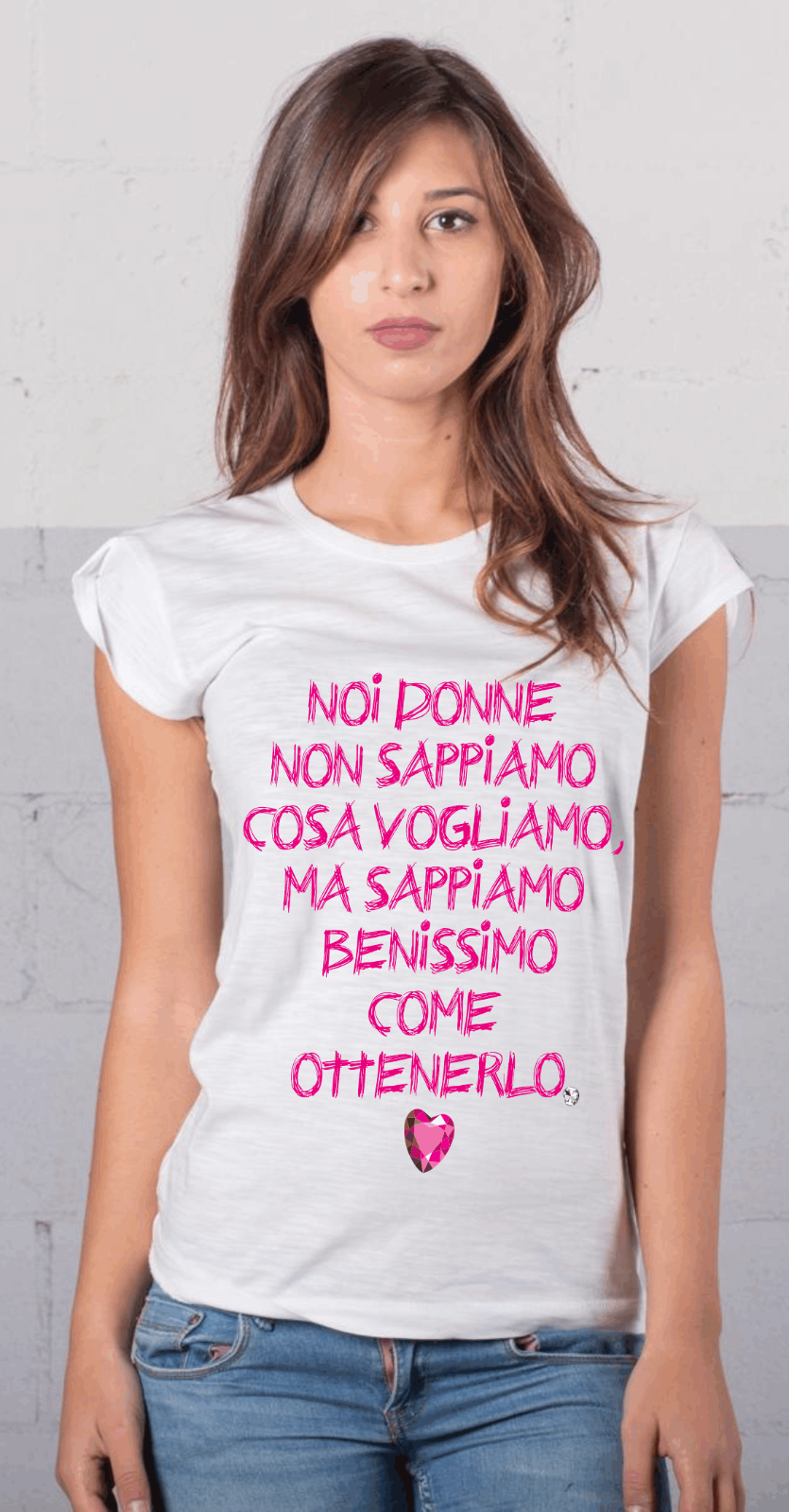 MAGLIETTE FIAMMATE  MODELLO MANICHE ARRICCIATE E CLASSICO: NOI DONNE