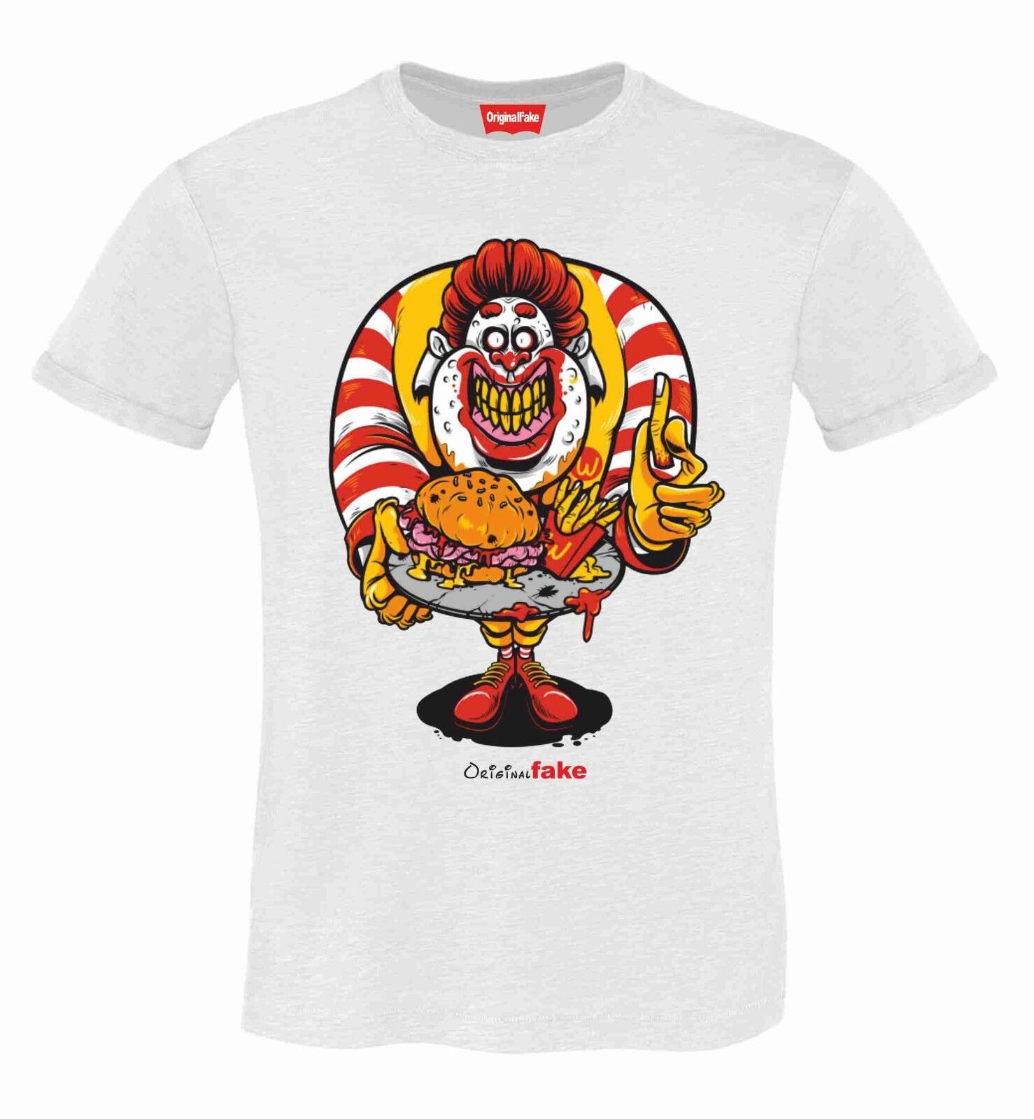 MAGLIETTE FIAMMATE MADE IN ITALY ORIGINAL FAKE: CLOWN