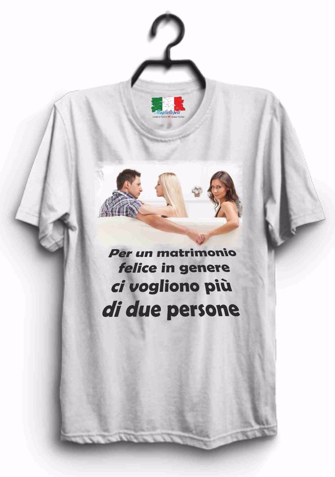 MAGLIETTA IN 100% COTONE ADDI AL CELIBATO/NUBILATO: TRIS