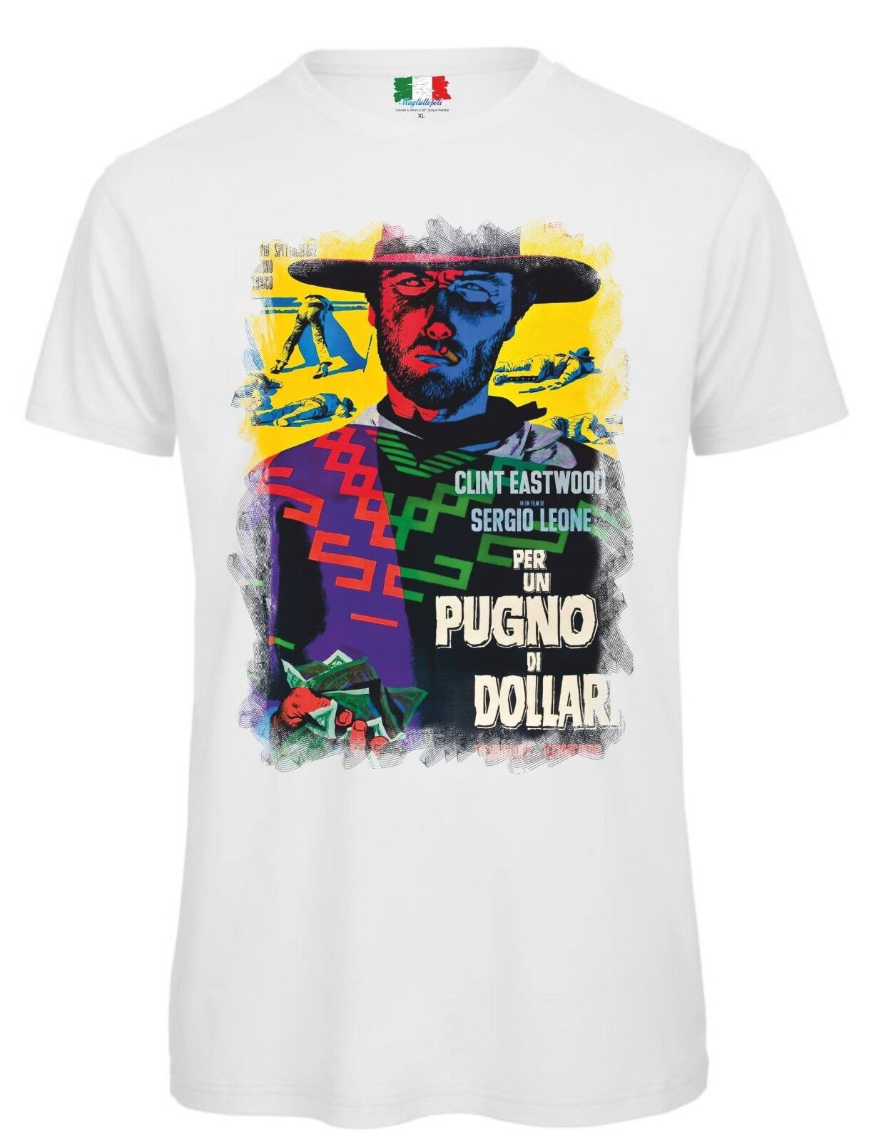 MAGLIETTA DA UOMO 100% COTONE BIANCO E COTONE FIAMMATO