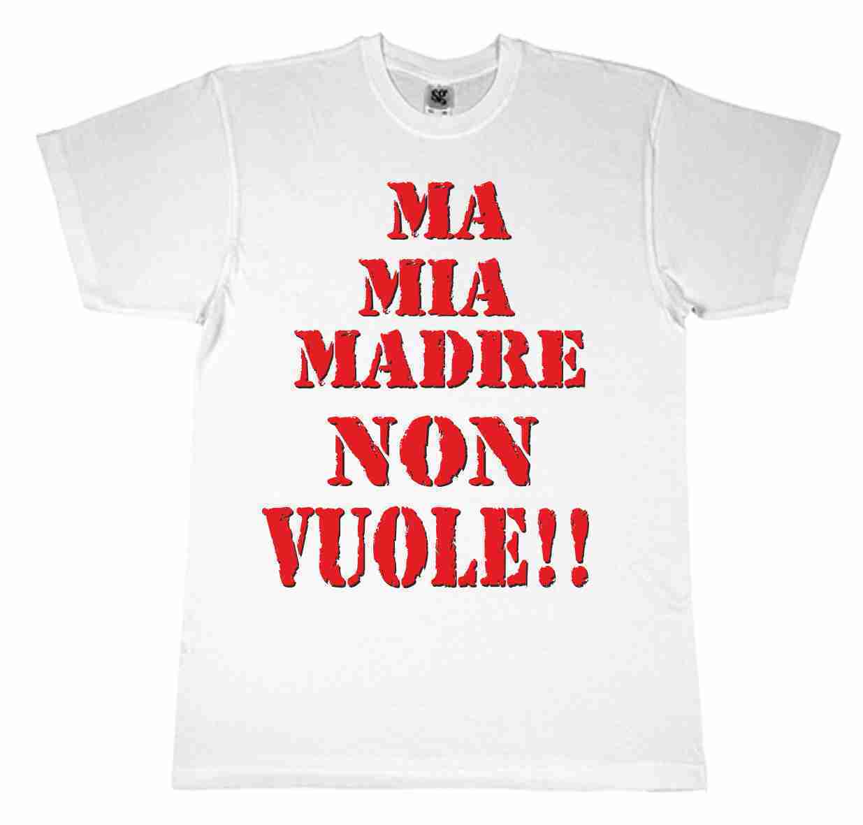 MAGLIETTA  DA BIMBO BIANCA CON STAMPA DIGITALE DIRETTA TITOLO:  MIA MADRE N