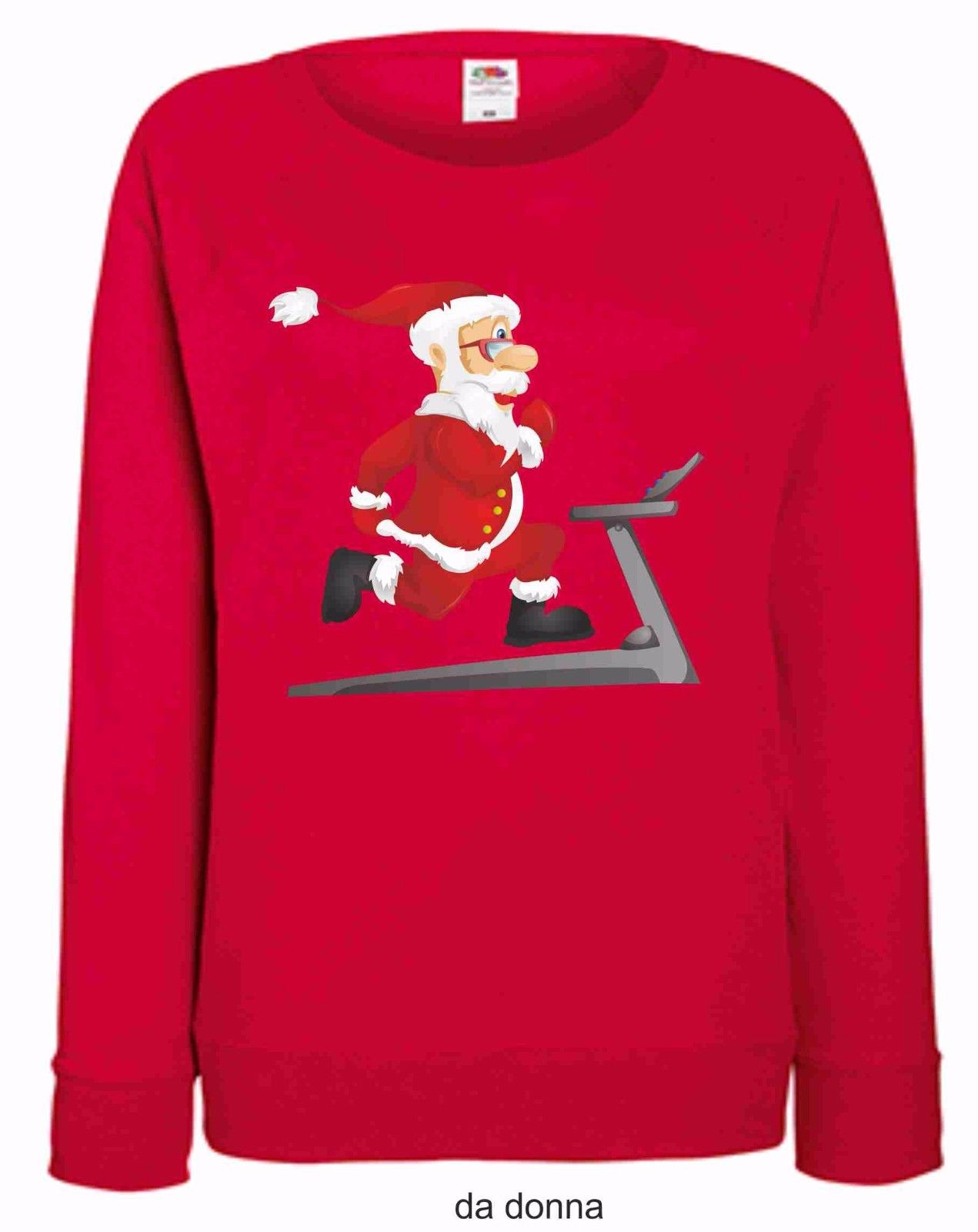 FELPA ROSSA FRUIT OF THE LOOM PER IL TUO NATALE: ATLETA