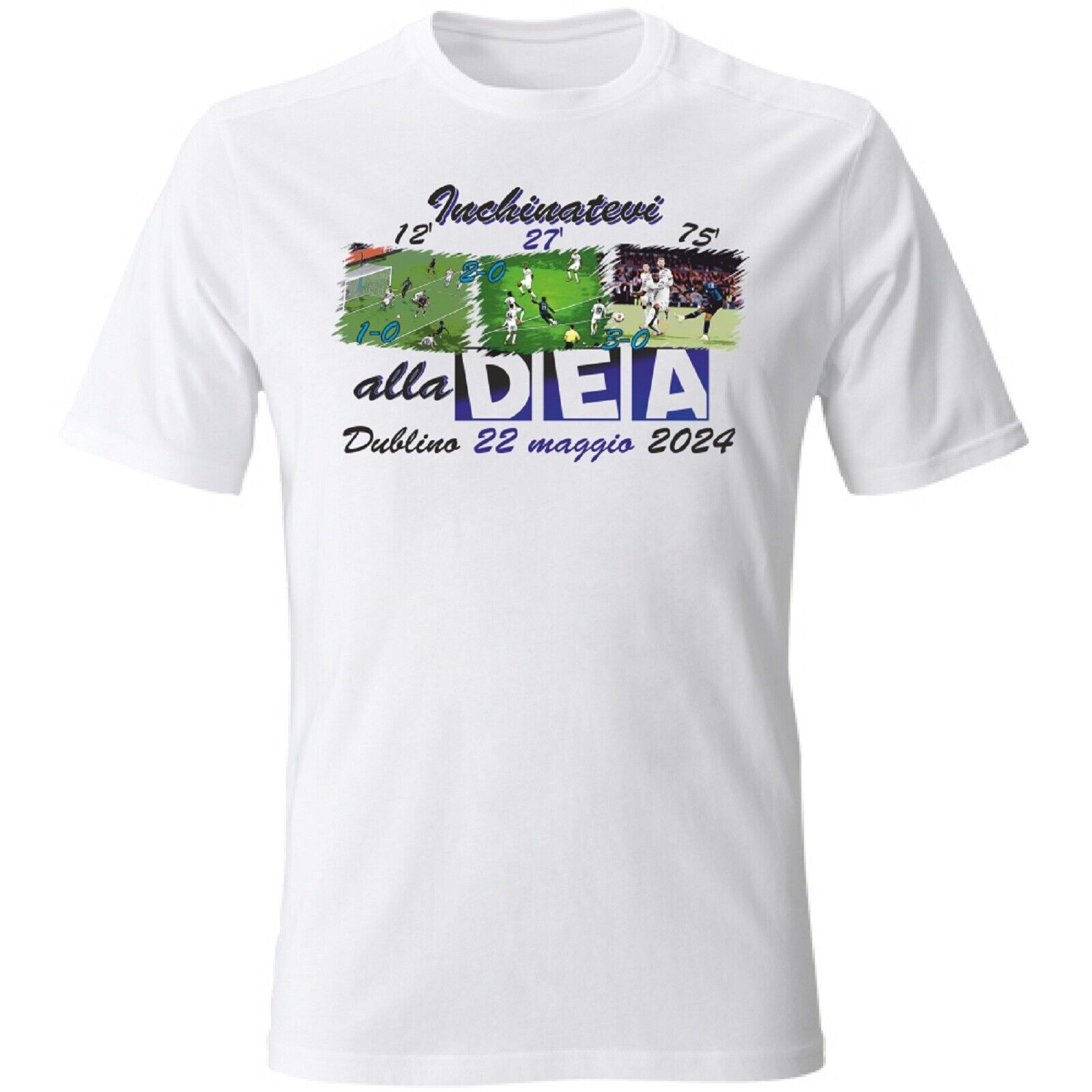 Maglietta celebrativa per i Tifosi bergamaschi campioni d'europa