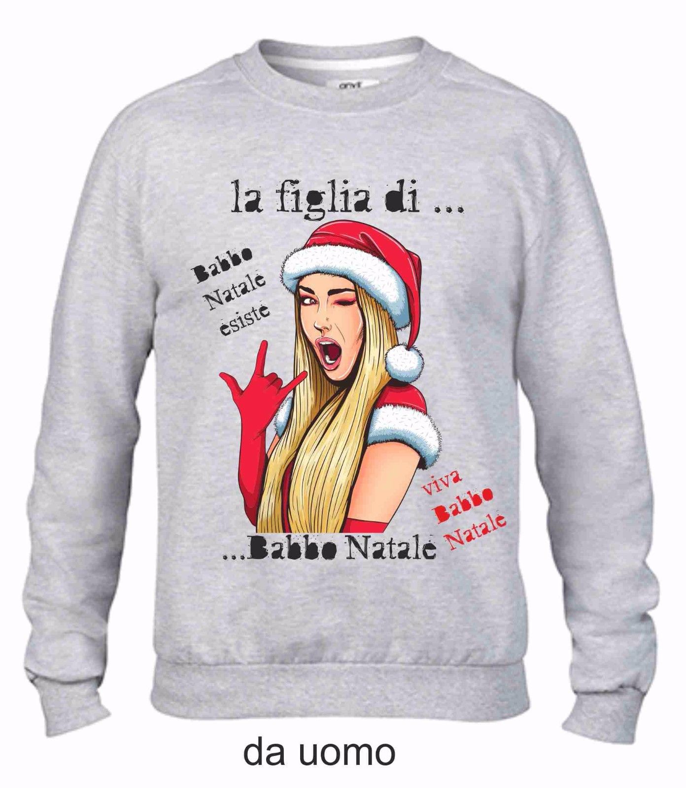 FELPA DA UOMO FASHION GIROCOLLO CON STAMPA: NON ESISTE