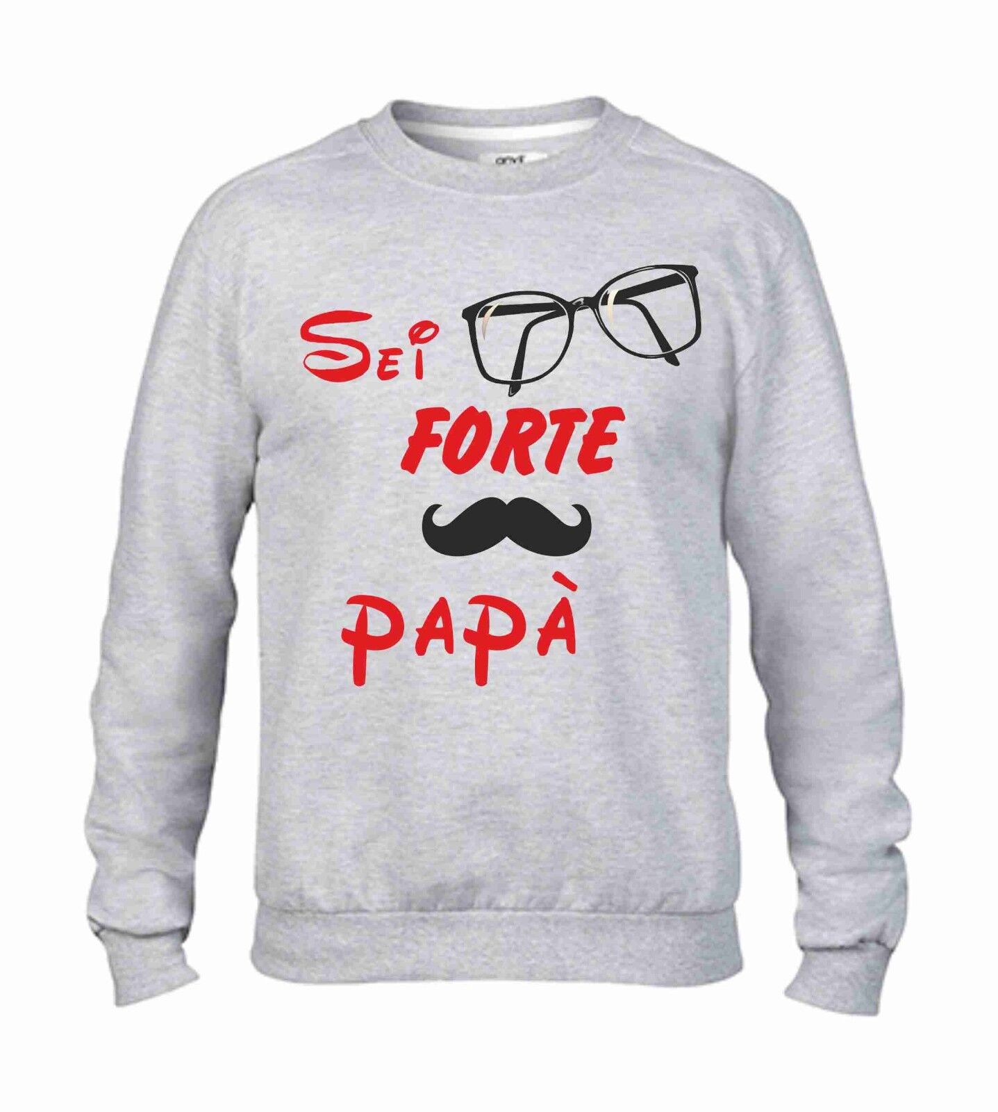 FELPA  DA UOMO PER LA FESTA DEL PAPA' CON STAMPA: SUPER SUPER PAPA&apo