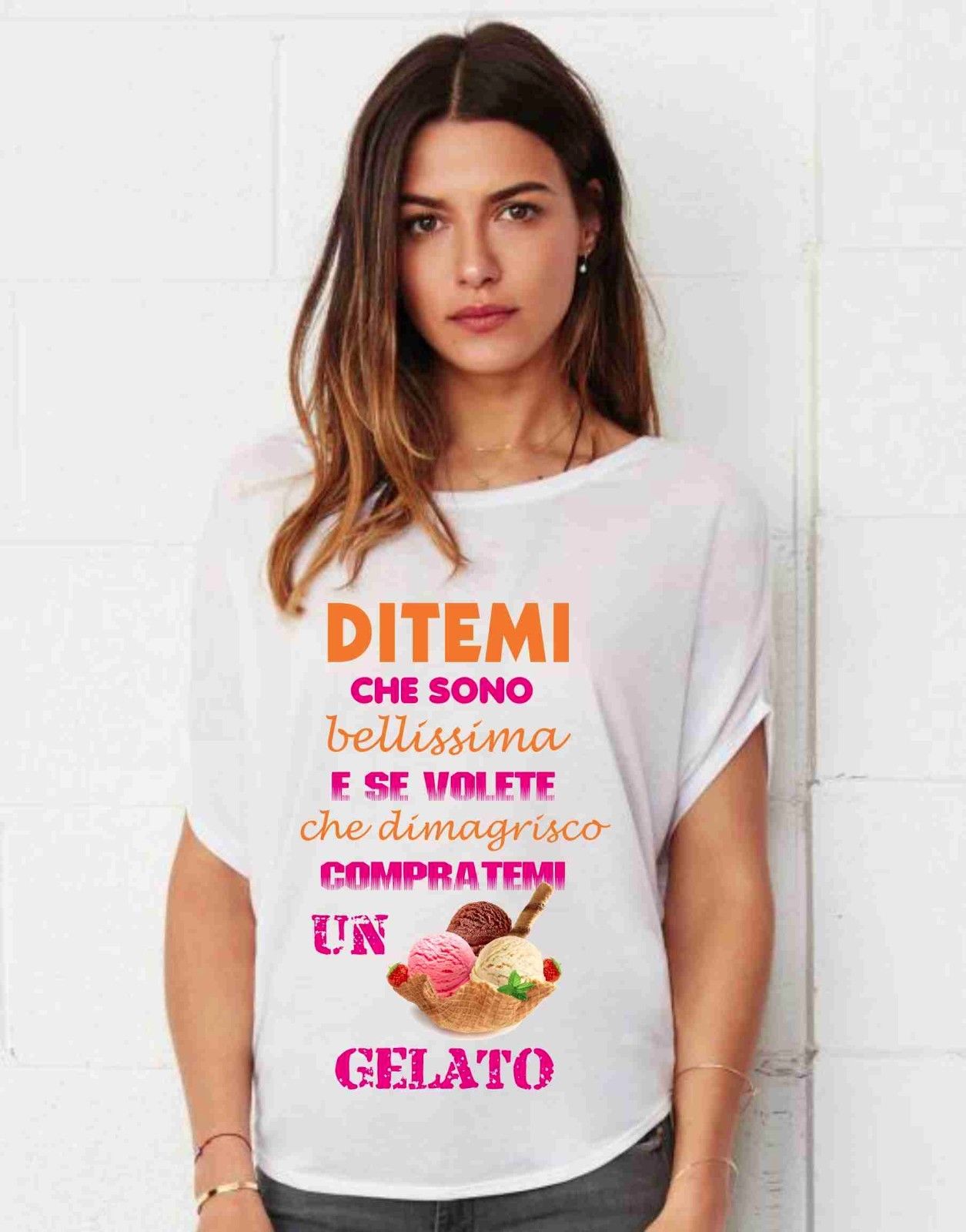 MAGLIETTE PREMAMAN  AMPIA VESTIBILITA' DAL TITOLO:  GELATO