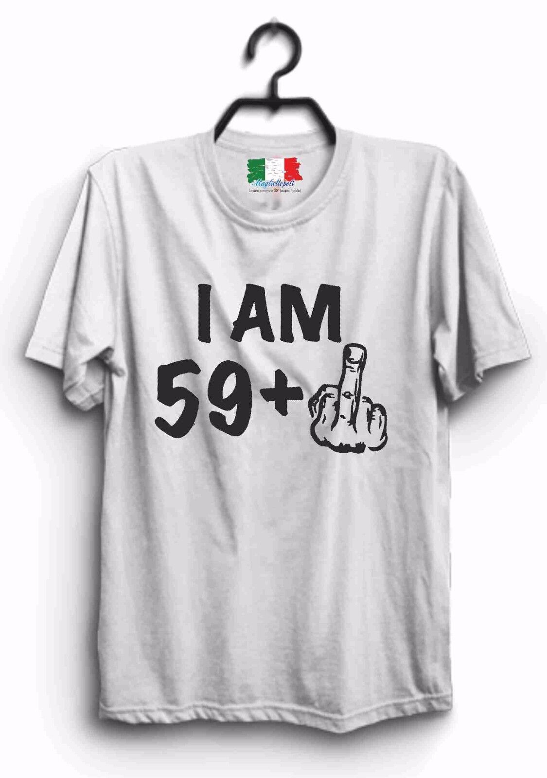 MAGLIETTA IN 100% COTONE UOMO/DONNA PER COMPLEANNI I AM